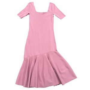 Ted Baker London Fit & Flare Floppy Hem Knit Maxi Dress Size 8 US, 3 UK Pink